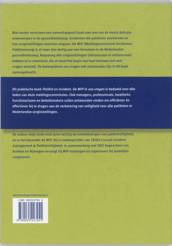 Patient en incident achterkant