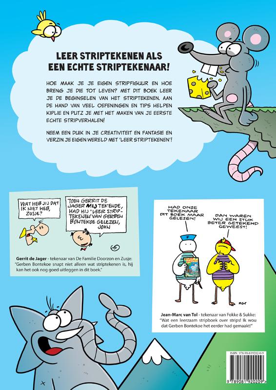 Leer striptekenen achterkant