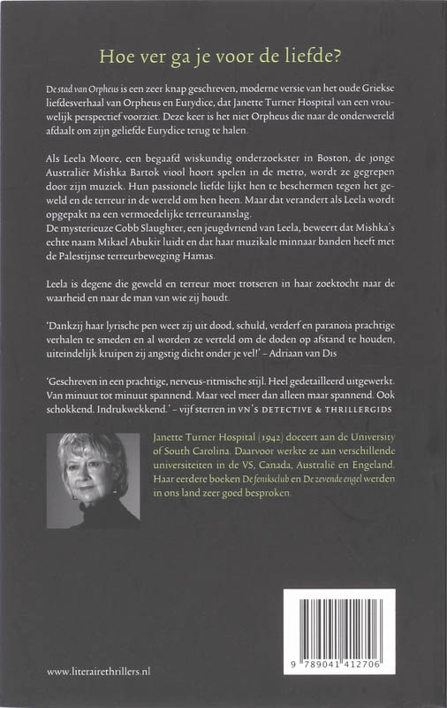 De Stad Van Orpheus achterkant