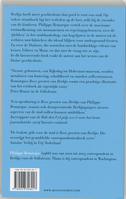 Boze geesten van Berlijn achterkant