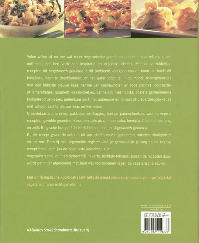 Vegetarisch genieten achterkant