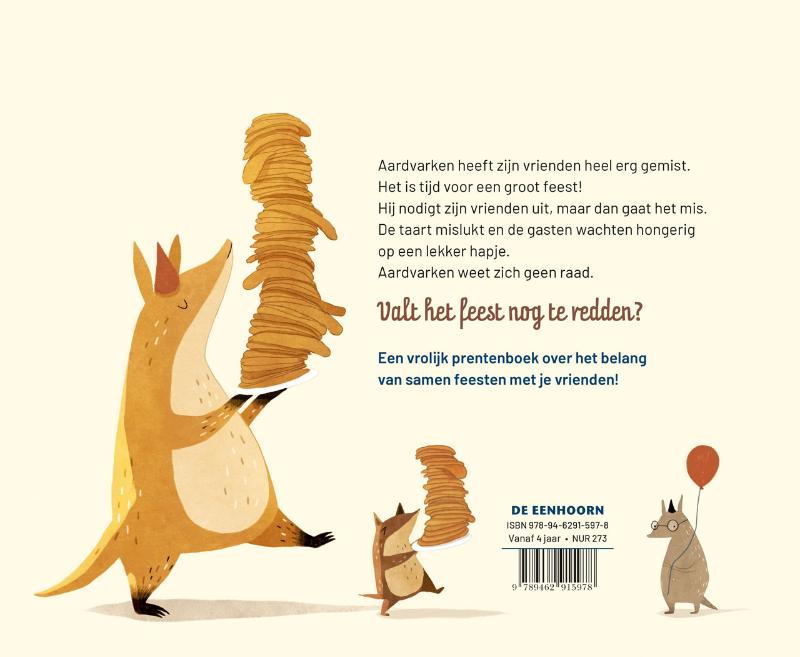 Het pannenkoekenfeest achterkant