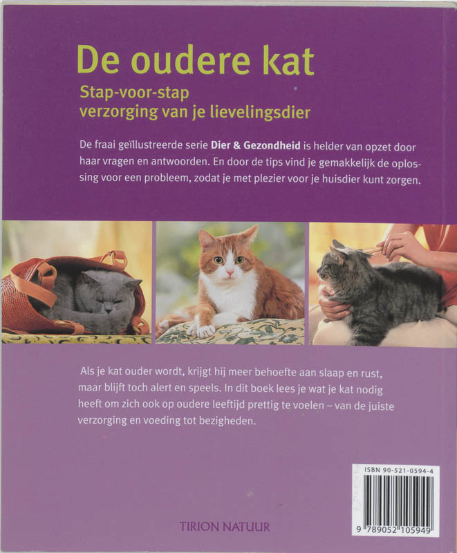 De oudere kat / Dier & Gezondheid achterkant