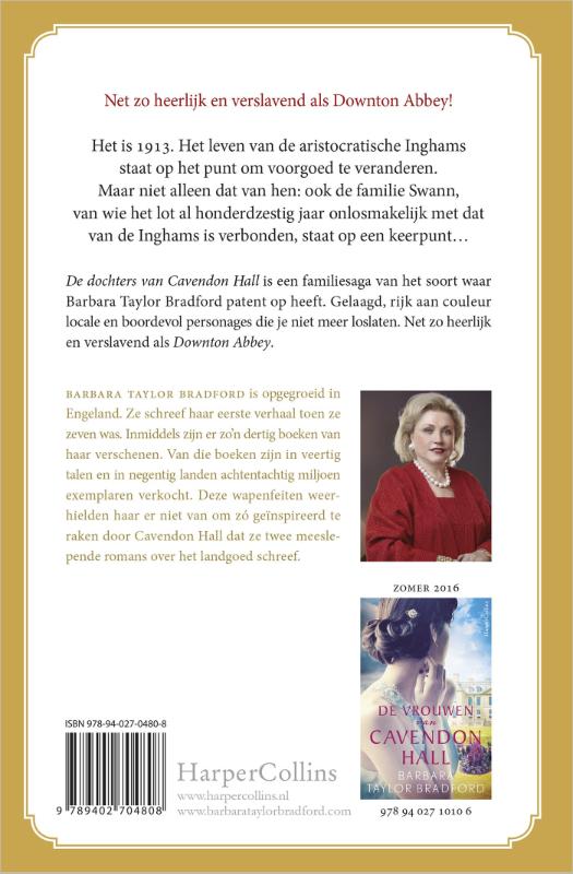 De dochters van Cavendon Hall achterkant