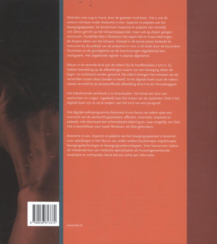 Anatomie in vivo achterkant