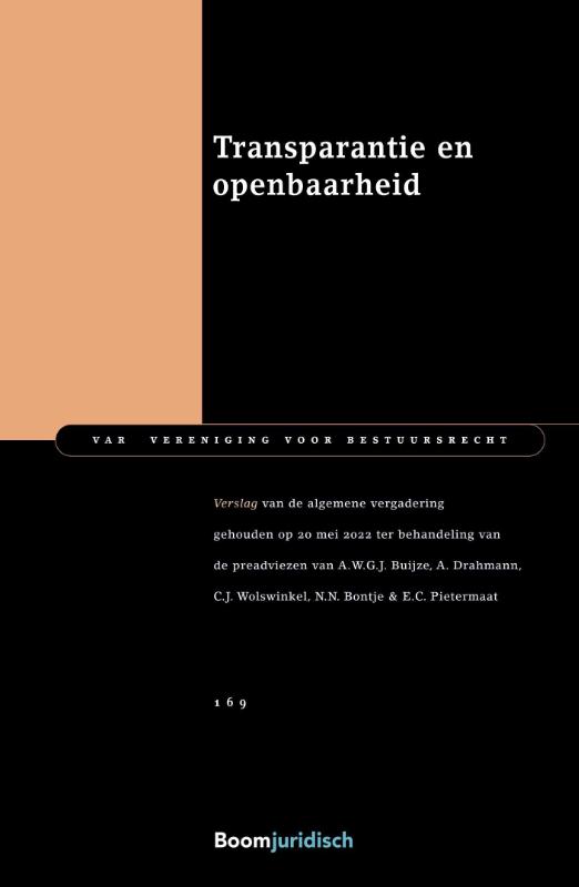 Transparantie en openbaarheid / VAR-reeks / 169
