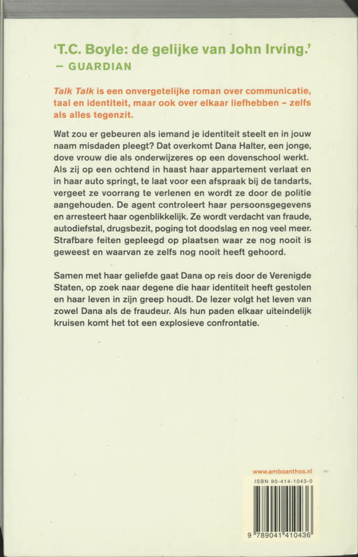 Talk Talk achterkant