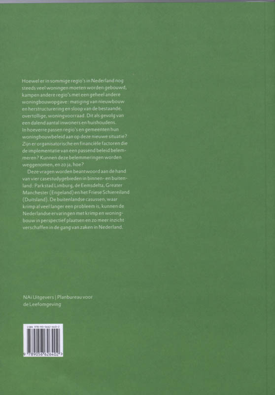 Regionale Krimp En Woningbouw achterkant