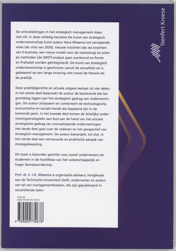 De Kunst Van Strategisch Ondernemerschap achterkant