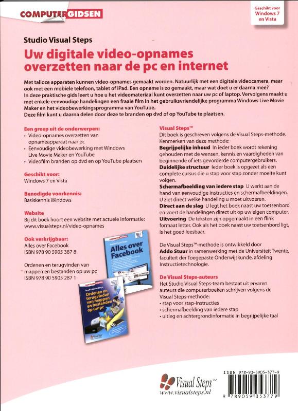 Uw digitale video-opnames overzetten naar de pc en internet achterkant