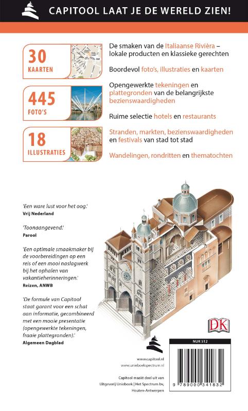 Italiaanse Riviera / Capitool reisgidsen achterkant