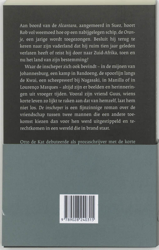 De inscheper achterkant