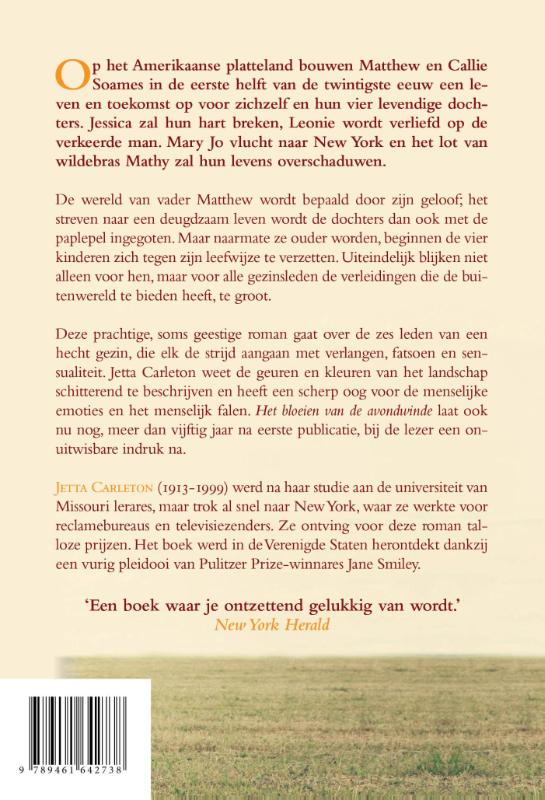 Het bloeien van de avondwinde achterkant