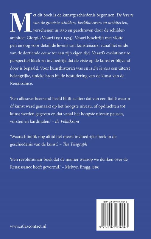 De levens van de grootste schilders achterkant