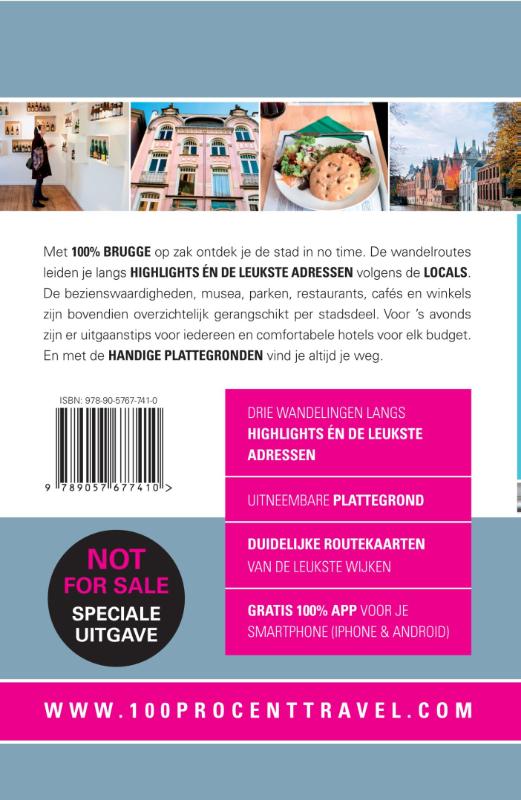 100% Brugge / 100% stedengidsen achterkant