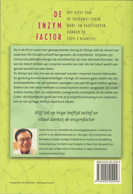 De enzymfactor achterkant