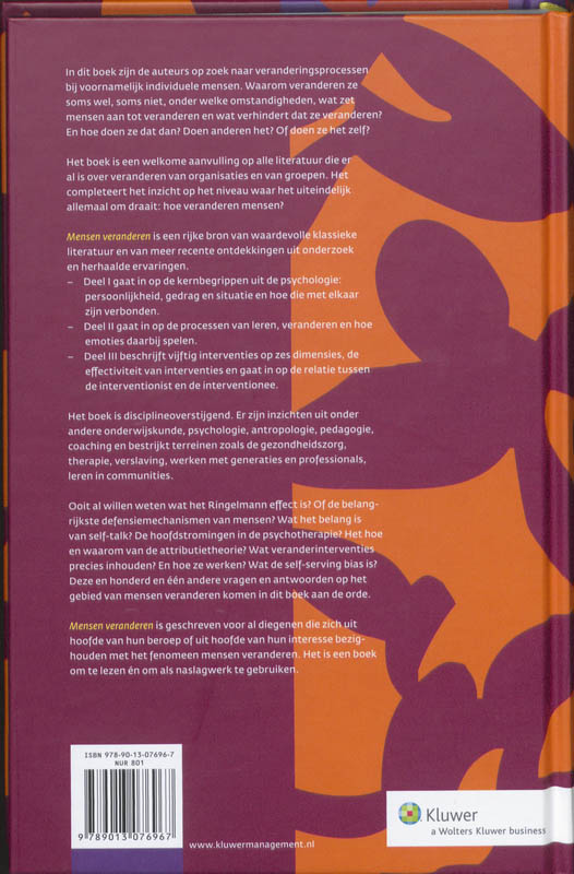 Mensen veranderen achterkant