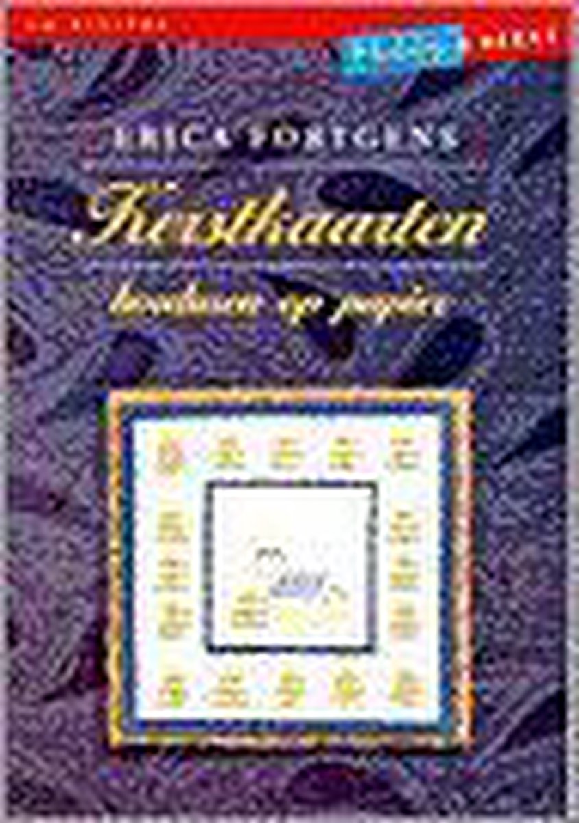 Kerstkaarten borduren op papier / Hobbyreeks