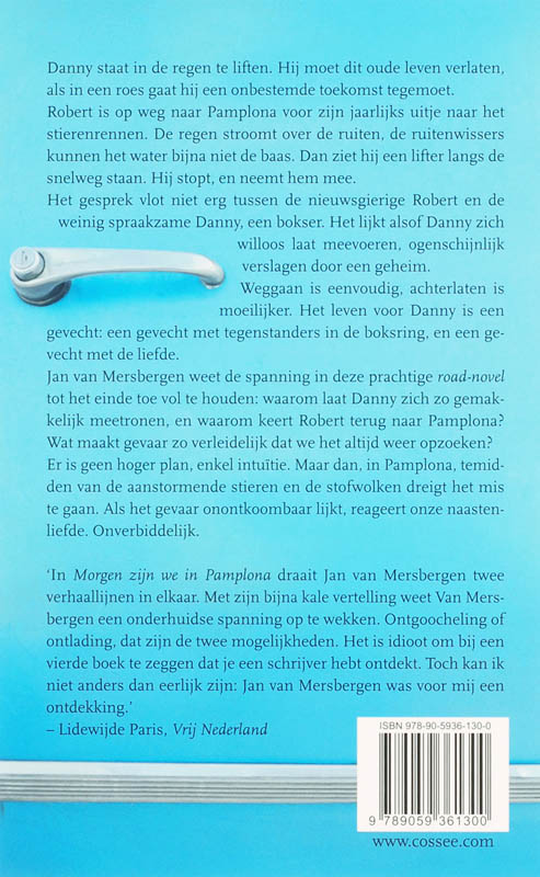 Morgen zijn we in Pamplona achterkant