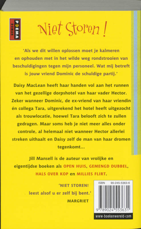 Niet storen! achterkant