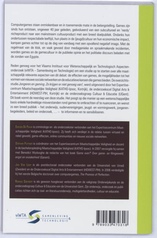 Jongeren En Gaming achterkant