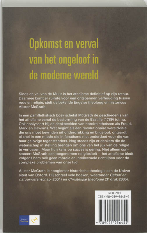 De ondergang van het atheïsme achterkant