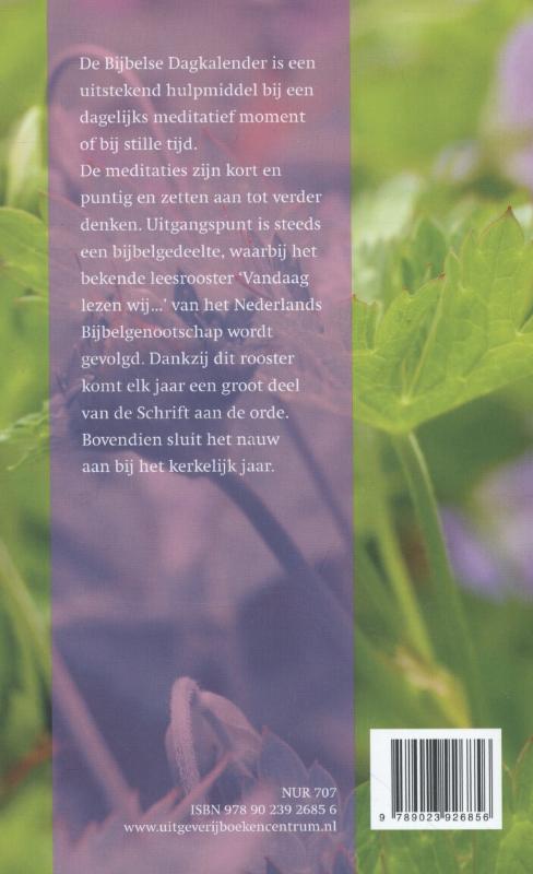 Bijbelse dagkalender 2014 achterkant