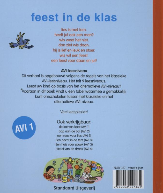 Feest in de klas / Junior Suske en Wiske achterkant