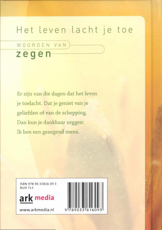 Het leven lacht je toe achterkant