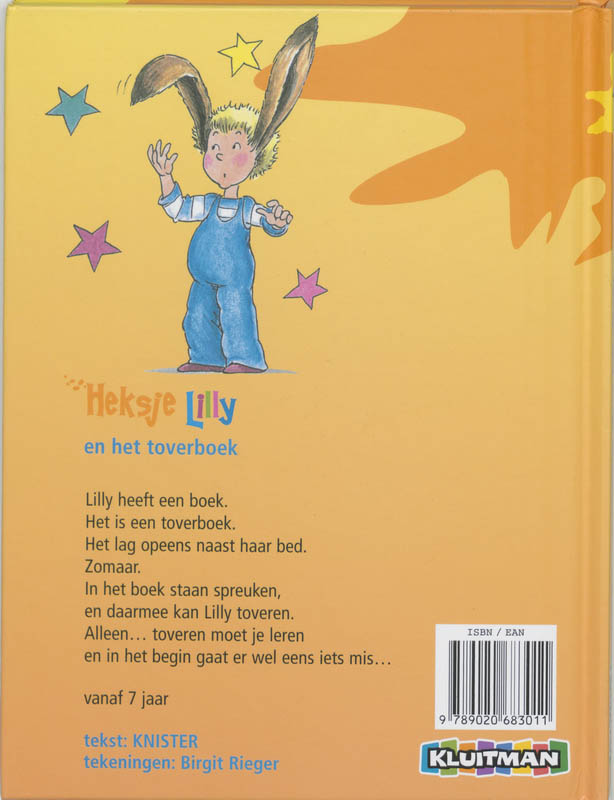 Heksje Lilly en het toverboek achterkant