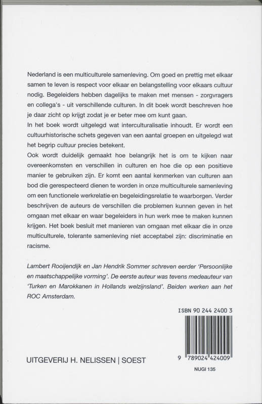 Interculturalisatie / PM-reeks achterkant