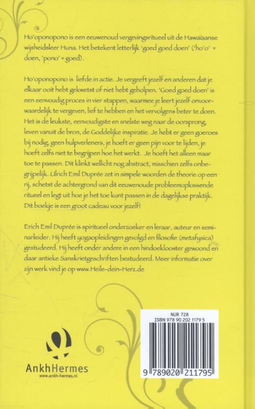 Ho'oponopono achterkant