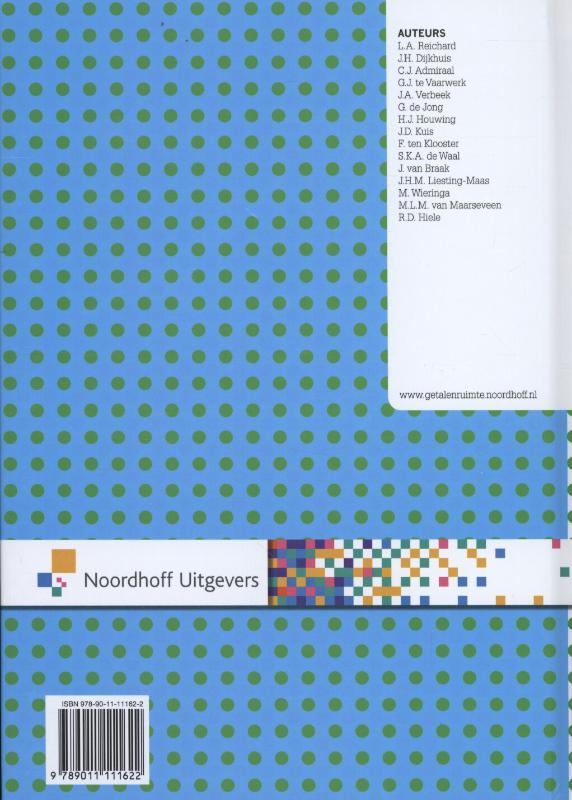 Getal en ruimte 1 vmbo-KGT deel 1 Leerboek achterkant
