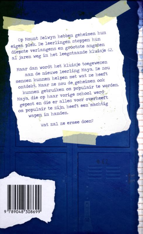 Geheimen, leugens en kluisje 62 achterkant