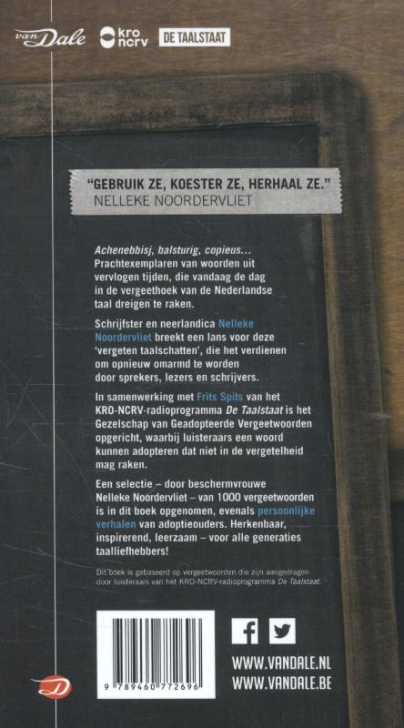 1000 vergeetwoorden om te koesteren achterkant