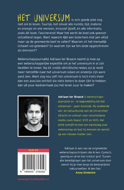 Het universum is een klootzak achterkant