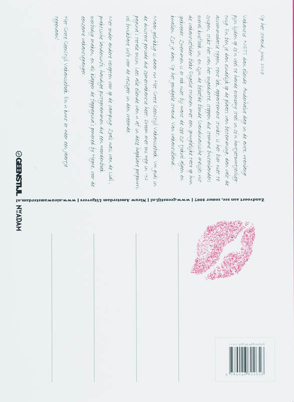 Het grote geenstijl vakansie boek achterkant