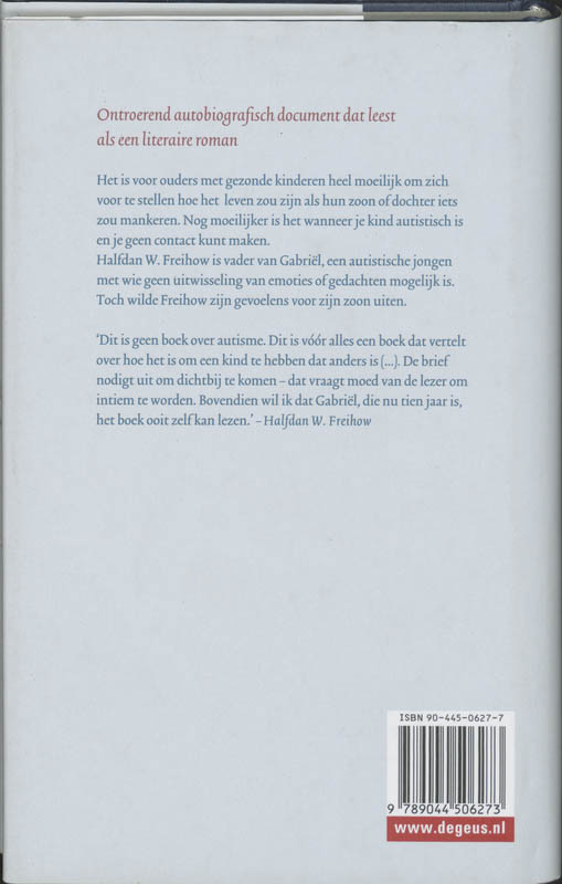 Lieve Gabriel achterkant