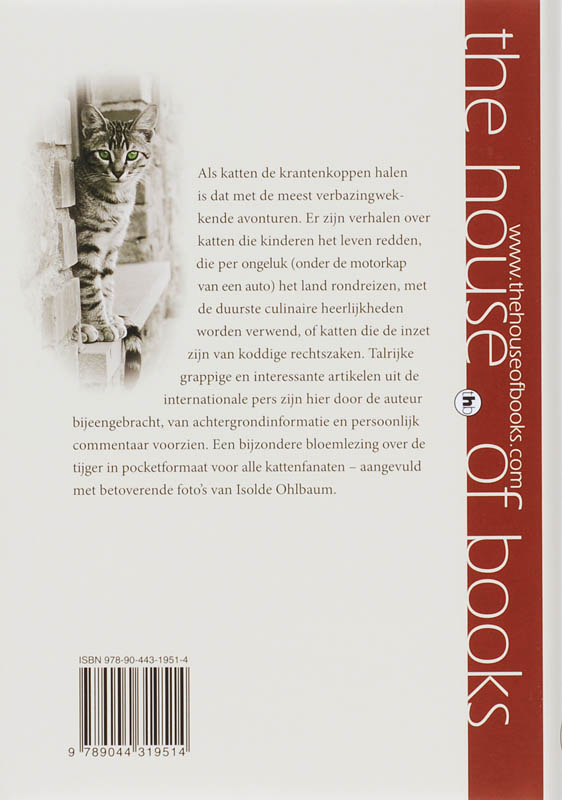 De Kat Die Van Ansjovis Hield achterkant