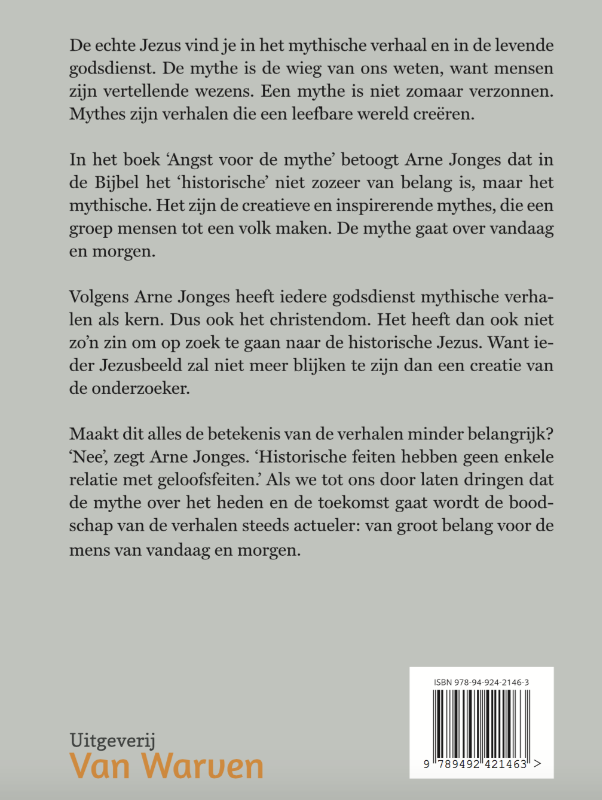 De angst voor de mythe achterkant