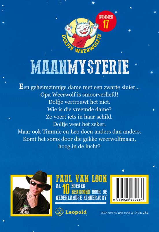 MaanMysterie / Dolfje Weerwolfje achterkant