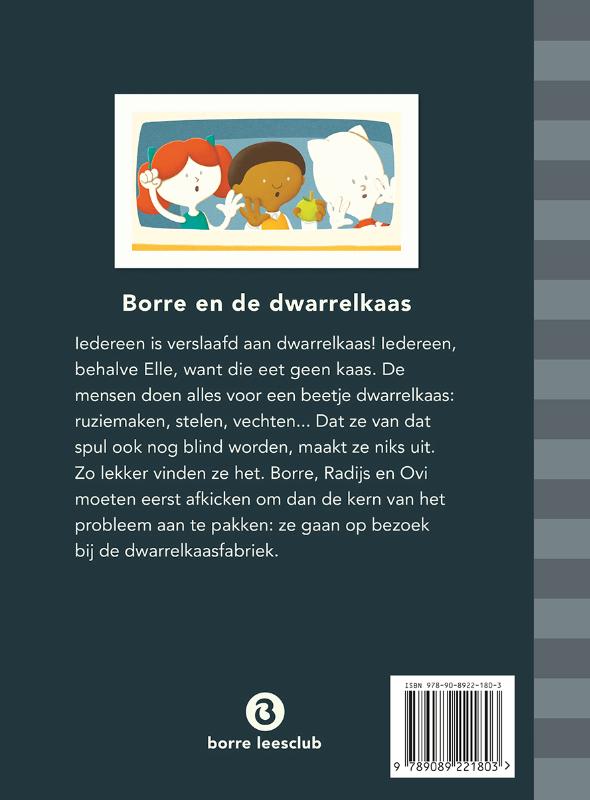Borre en de dwarrelkaas / Groep 7 oktober / De Gestreepte Boekjes achterkant