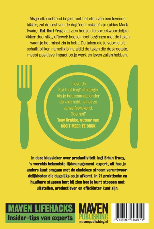 Eat that frog achterkant