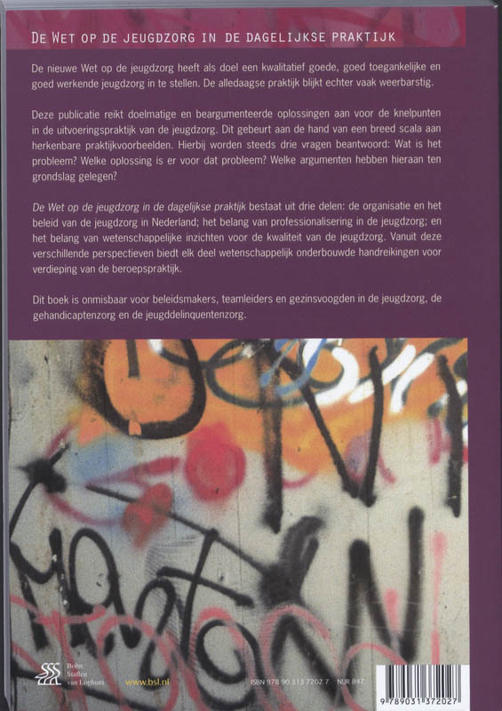 De Wet op de jeugdzorg in de dagelijkse praktijk achterkant