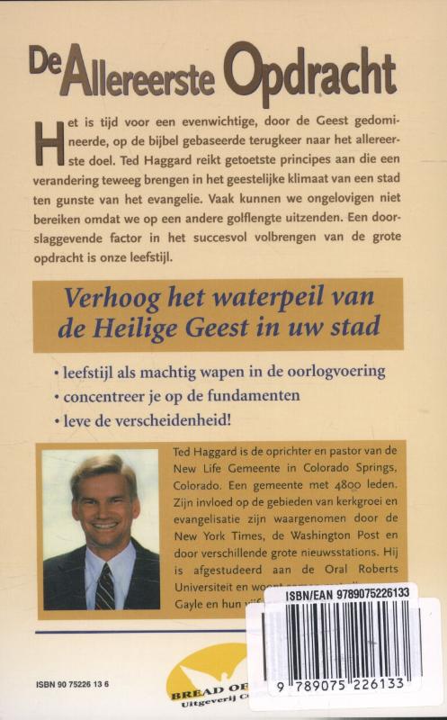 De allereerste opdracht achterkant