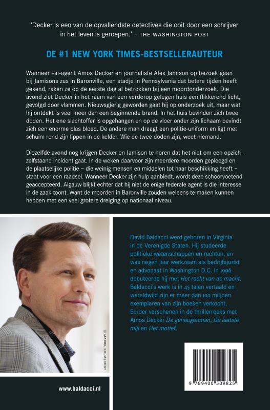 Doodskleur / Amos Decker / 4 achterkant