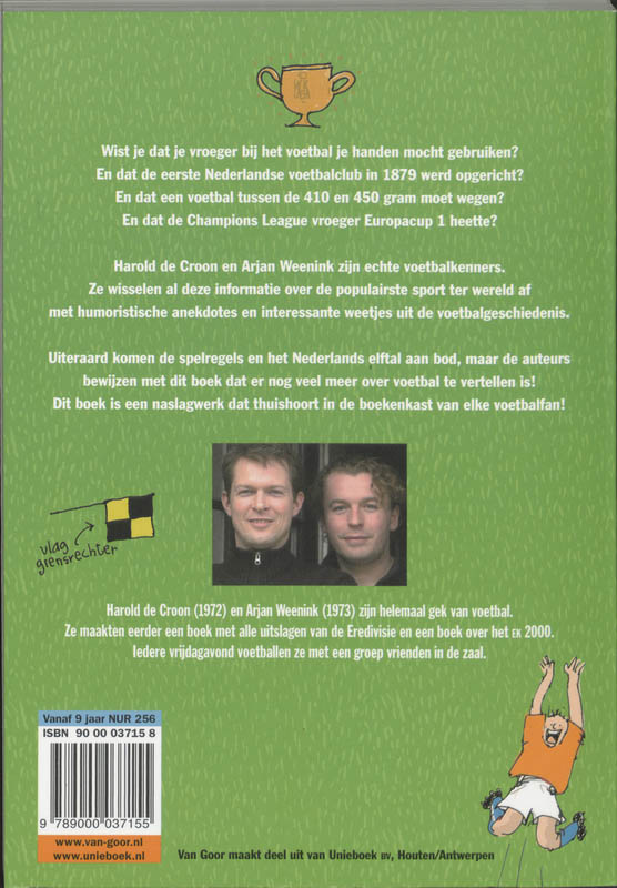 Voetbal Notendop Junior achterkant