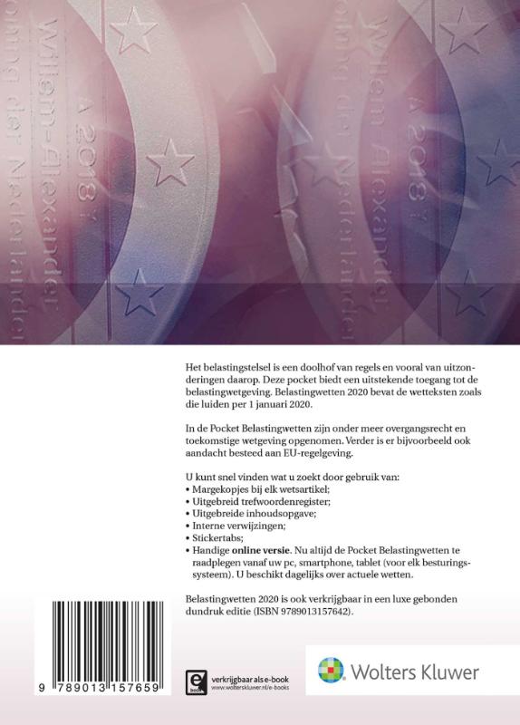Belastingwetten 2020 achterkant