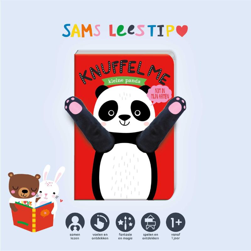 Knuffel me - Kleine panda achterkant