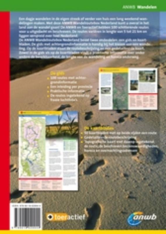 ANWB wandelroutebox / Nederland achterkant